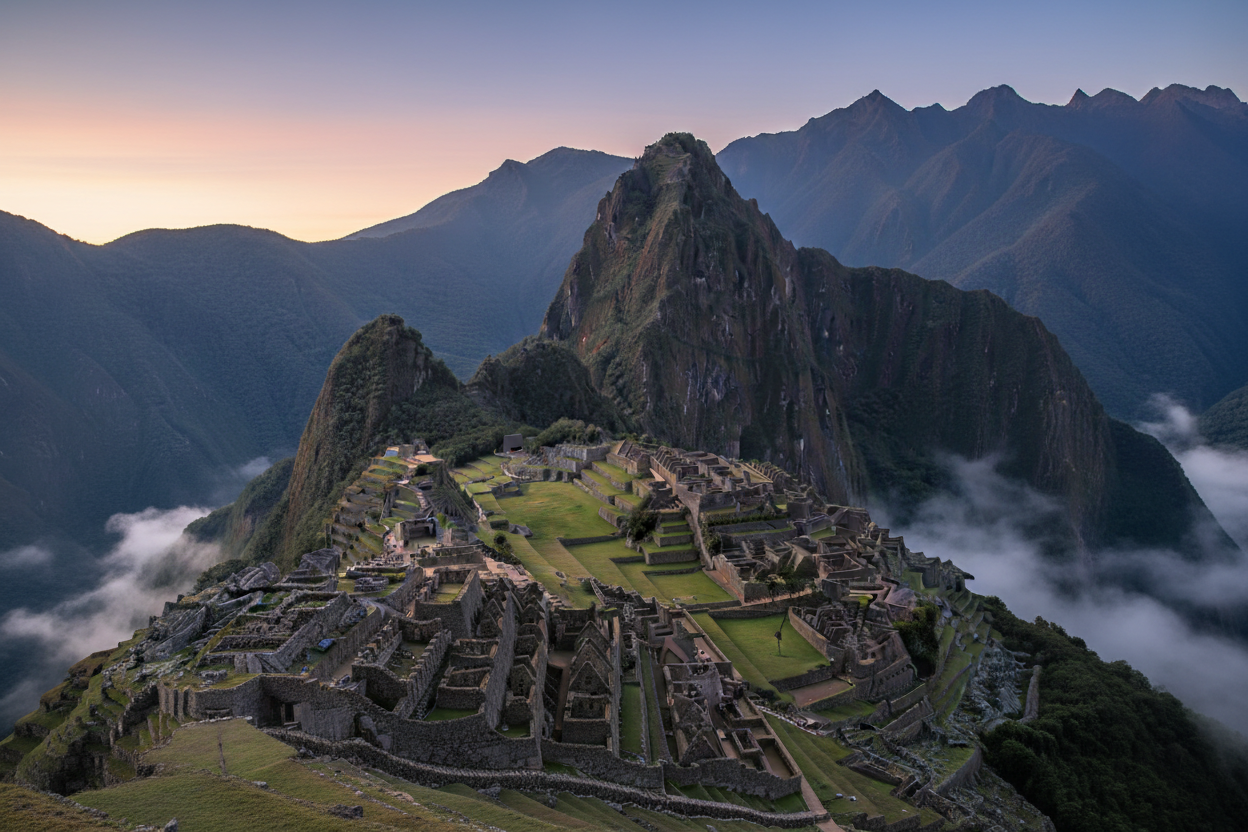 beuatiful landscape of machu pichu